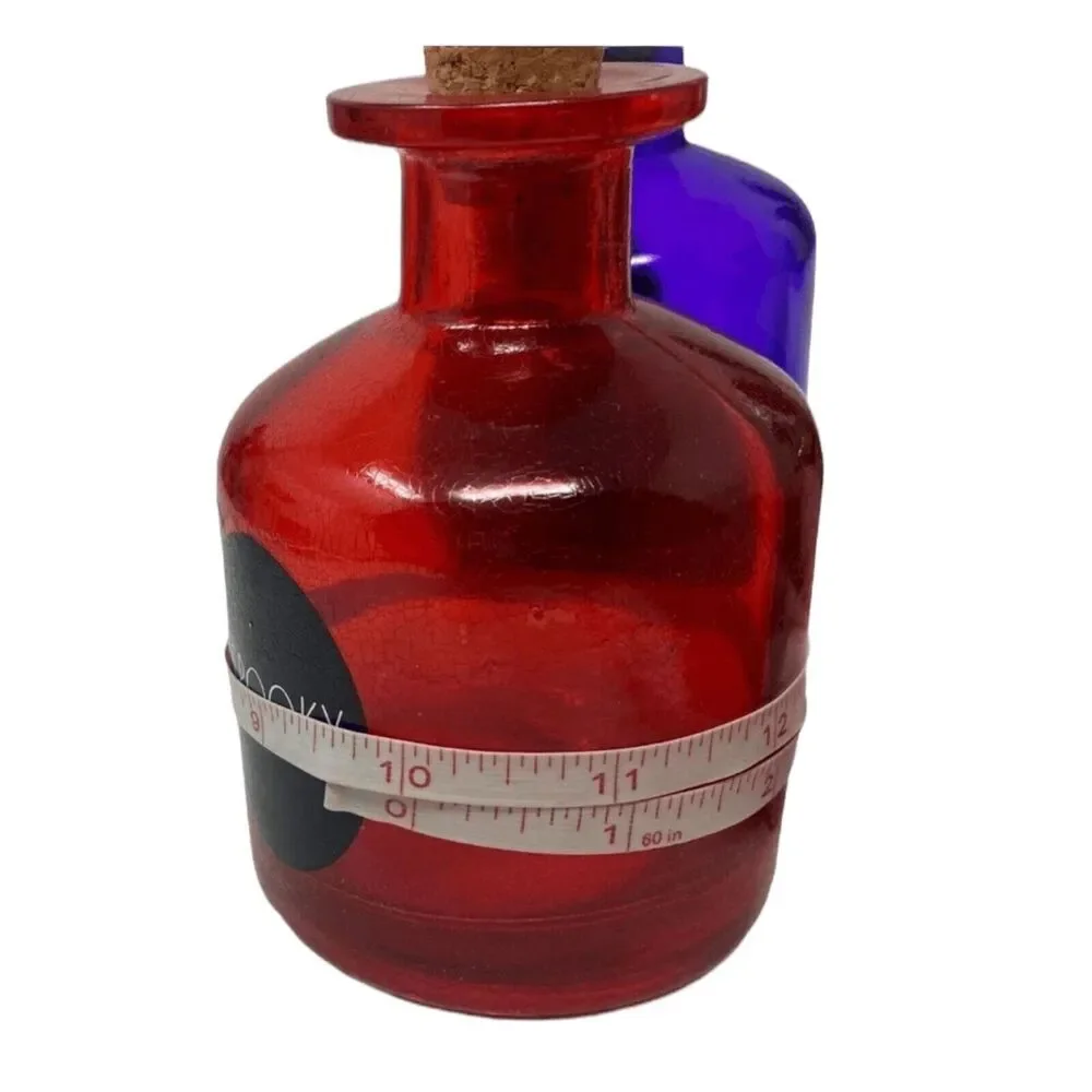 Rae Dunn Potion Bottles‎ Set NWT Witches Magic Spooky Red Green Trick Treat Boo